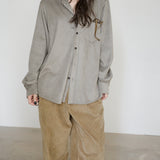 Original Faux Suede Shirt / Grey
