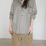 Original Faux Suede Shirt / Grey