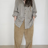 Original Faux Suede Shirt / Grey