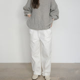 Original Washed Cotton Twill Pants / White