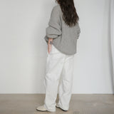 Original Washed Cotton Twill Pants / White