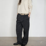 Original Washed Cotton Twill Pants / Dark Navy