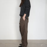 Original Washed Cotton Twill Pants / Olive Brown