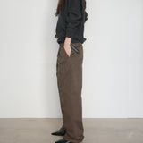 Original Washed Cotton Twill Pants / Olive Brown