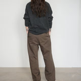 Original Washed Cotton Twill Pants / Olive Brown